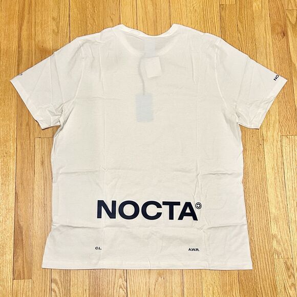 Nike x Drake Nocta Men’s Size 2XLT White Blue Void Cardinal Stock T-Shirt - Picture 4 of 8